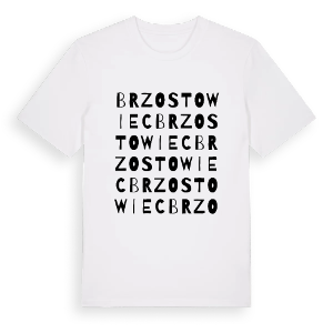 Brzostowiec ordlek t-shirt – ekologisk bomull t-shirt från Pinshirt