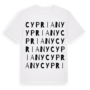 Cypriany ordlek t-shirt – ekologisk bomull t-shirt från Pinshirt