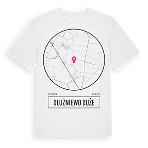 Dłużniewo Duże t-shirt – ekologisk bomull t-shirt från Pinshirt
