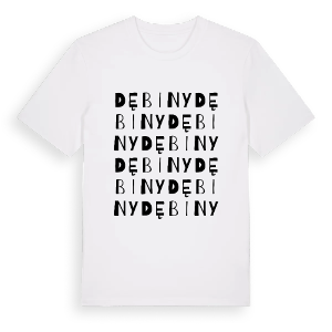 Dębiny ordlek t-shirt – ekologisk bomull t-shirt från Pinshirt