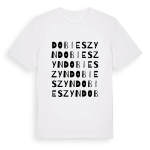 Dobieszyn ordlek t-shirt – ekologisk bomull t-shirt från Pinshirt