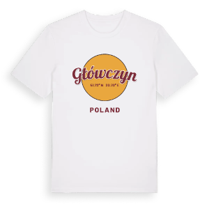 Główczyn cirkel t-shirt – ekologisk bomull t-shirt från Pinshirt