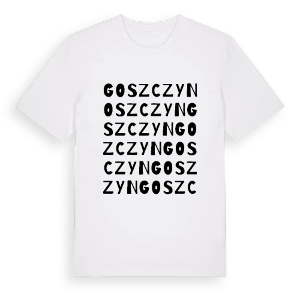 Goszczyn ordlek t-shirt – ekologisk bomull t-shirt från Pinshirt