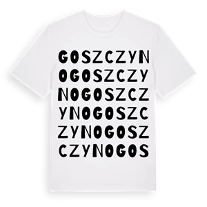 Goszczyno ordlek t-shirt – ekologisk bomull t-shirt från Pinshirt