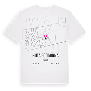 Huta Podgórna karta t-shirt – ekologisk bomull t-shirt från Pinshirt