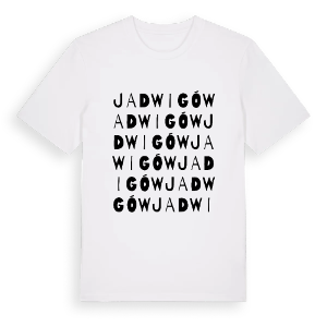 Jadwigów ordlek t-shirt – ekologisk bomull t-shirt från Pinshirt