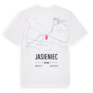 Jasieniec karta t-shirt – ekologisk bomull t-shirt från Pinshirt