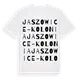 Jaszowice-Kolonia ordlek t-shirt