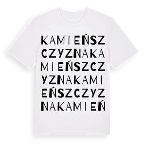 Kamieńszczyzna ordlek t-shirt – ekologisk bomull t-shirt från Pinshirt