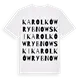 Karolków Rybnowski ordlek t-shirt