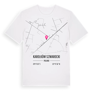 Karolków Szwarocki karta t-shirt – ekologisk bomull t-shirt från Pinshirt