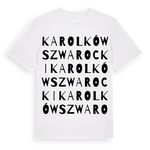 Karolków Szwarocki ordlek t-shirt – ekologisk bomull t-shirt från Pinshirt