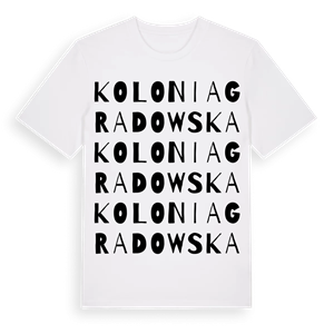 Kolonia Gradowska ordlek t-shirt – ekologisk bomull t-shirt från Pinshirt