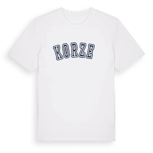 Korzeń college t-shirt – ekologisk bomull t-shirt från Pinshirt