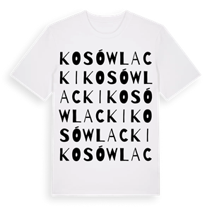 Kosów Lacki ordlek t-shirt – ekologisk bomull t-shirt från Pinshirt