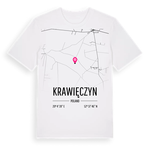 Krawięczyn karta t-shirt – ekologisk bomull t-shirt från Pinshirt