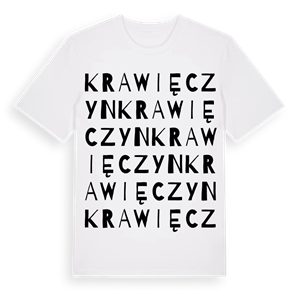 Krawięczyn ordlek t-shirt – ekologisk bomull t-shirt från Pinshirt