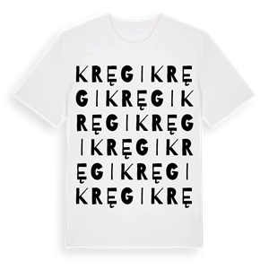 Kręgi ordlek t-shirt – ekologisk bomull t-shirt från Pinshirt