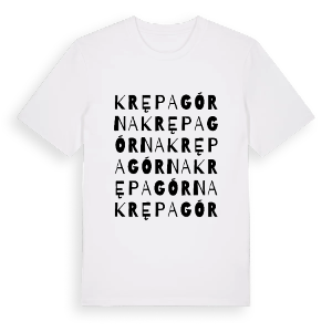 Krępa Górna ordlek t-shirt – ekologisk bomull t-shirt från Pinshirt