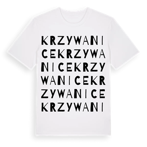 Krzywanice ordlek t-shirt – ekologisk bomull t-shirt från Pinshirt