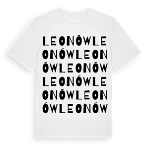 Leonów ordlek t-shirt – ekologisk bomull t-shirt från Pinshirt