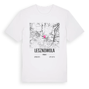 Lesznowola karta t-shirt – ekologisk bomull t-shirt från Pinshirt