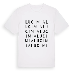 Lucimia ordlek t-shirt – ekologisk bomull t-shirt från Pinshirt