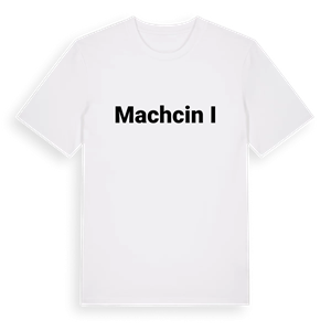 Machcin I fetstil t-shirt – ekologisk bomull t-shirt från Pinshirt
