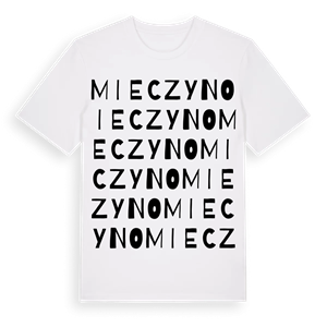 Mieczyno ordlek t-shirt – ekologisk bomull t-shirt från Pinshirt