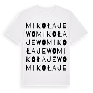 Mikołajewo ordlek t-shirt – ekologisk bomull t-shirt från Pinshirt