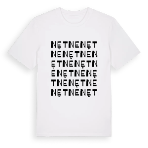 Nętne ordlek t-shirt – ekologisk bomull t-shirt från Pinshirt
