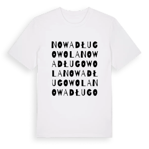 Nowa Długowola ordlek t-shirt – ekologisk bomull t-shirt från Pinshirt