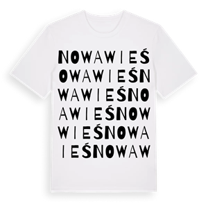 Nowa Wieś ordlek t-shirt – ekologisk bomull t-shirt från Pinshirt