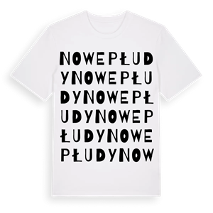 Nowe Płudy ordlek t-shirt – ekologisk bomull t-shirt från Pinshirt