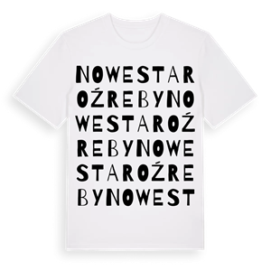 Nowe Staroźreby ordlek t-shirt – ekologisk bomull t-shirt från Pinshirt