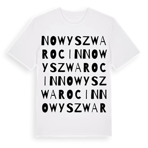 Nowy Szwarocin ordlek t-shirt – ekologisk bomull t-shirt från Pinshirt