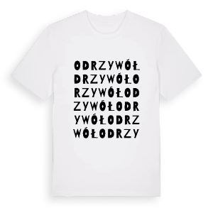 Odrzywół ordlek t-shirt – ekologisk bomull t-shirt från Pinshirt