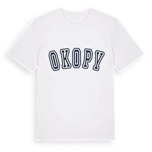 Okopy college t-shirt – ekologisk bomull t-shirt från Pinshirt