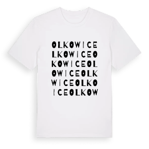 Olkowice ordlek t-shirt – ekologisk bomull t-shirt från Pinshirt