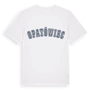 Opatówiec college t-shirt – ekologisk bomull t-shirt från Pinshirt