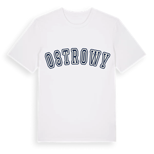 Ostrowy college t-shirt – ekologisk bomull t-shirt från Pinshirt