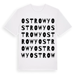 Ostrowy ordlek t-shirt – ekologisk bomull t-shirt från Pinshirt