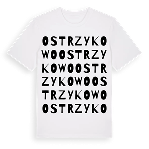 Ostrzykowo ordlek t-shirt – ekologisk bomull t-shirt från Pinshirt