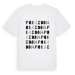 Pobiedna ordlek t-shirt – ekologisk bomull t-shirt från Pinshirt