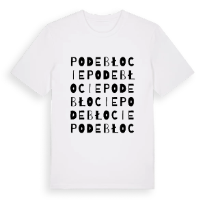 Podebłocie ordlek t-shirt – ekologisk bomull t-shirt från Pinshirt