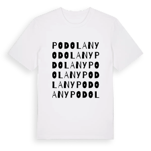 Podolany ordlek t-shirt – ekologisk bomull t-shirt från Pinshirt