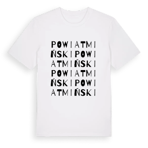 powiat miński ordlek t-shirt – ekologisk bomull t-shirt från Pinshirt