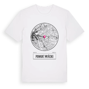 powiat miński t-shirt – ekologisk bomull t-shirt från Pinshirt