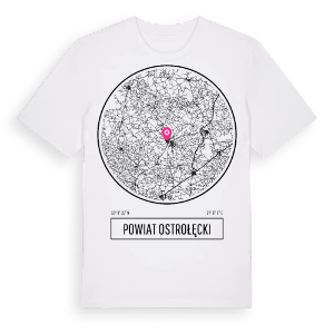 powiat ostrołęcki t-shirt – ekologisk bomull t-shirt från Pinshirt