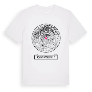 powiat piaseczyński t-shirt – ekologisk bomull t-shirt från Pinshirt